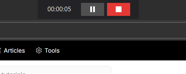 Simple Screen Recorder - Recording in Progress